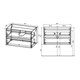 VINCEA База под раковину Gio 800 подвесная, 2 выкатных ящика soft-close, R.Oak VMC-2G800RO - фото 373400