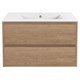 VINCEA База под раковину Gio 800 подвесная, 2 выкатных ящика soft-close, N.Oak VMC-2G800NO - фото 373405