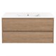 VINCEA База под раковину Gio 100 подвесная, 2 выкатных ящика soft-close, N.Oak VMC-2G100NO - фото 373448