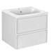 VINCEA База под раковину Vico 600 подвесная, 2 выкатных ящика soft close, G.White VMC-2V600GW - фото 373457