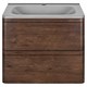 VINCEA База под раковину Vico 600 подвесная, 2 выкатных ящика soft close, R.Wood VMC-2V600RW - фото 373465