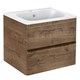 VINCEA База под раковину Vico 600 подвесная, 2 выкатных ящика soft close, V.Oak VMC-2V600VO - фото 373483