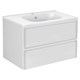 VINCEA База под раковину Vico 800 подвесная, 2 выкатных ящика soft close, G.White VMC-2V800GW - фото 373496