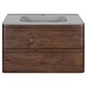 VINCEA База под раковину Vico 800 подвесная, 2 выкатных ящика soft close, R.Wood VMC-2V800RW - фото 373506