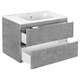 VINCEA База под раковину Vico 800 подвесная, 2 выкатных ящика soft close, Beton VMC-2V800BT - фото 373515