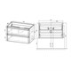 VINCEA База под раковину Vico 800 подвесная, 2 выкатных ящика soft close, Beton VMC-2V800BT - фото 373520