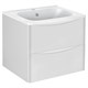 VINCEA База под раковину Paola 600 подвесная, 2 выкатных ящика soft close, G.White VMC-2P600GW - фото 373562