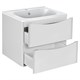 VINCEA База под раковину Paola 600 подвесная, 2 выкатных ящика soft close, G.White VMC-2P600GW - фото 373563
