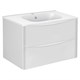 VINCEA База под раковину Paola 800 подвесная, 2 выкатных ящика soft close, G.White VMC-2P800GW - фото 373592