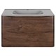 VINCEA База под раковину Paola 800 подвесная, 2 выкатных ящика soft close, R.Wood VMC-2P800RW - фото 373600