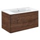 VINCEA База под раковину Paola 1000 подвесная, 2 выкатных ящика soft close, R.Wood VMC-2P100RW - фото 373627