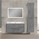 VINCEA База под раковину Paola 1000 подвесная, 2 выкатных ящика soft close, Beton VMC-2P100BT - фото 373629