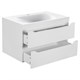 VINCEA База под раковину Fine 800 подвесная, 2 выкатных ящика soft close, G.White VMC-2F800GW - фото 373643
