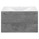 VINCEA База под раковину Fine 800 подвесная, 2 выкатных ящика soft close, Beton VMC-2F800BT - фото 373648