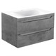 VINCEA База под раковину Fine 800 подвесная, 2 выкатных ящика soft close, Beton VMC-2F800BT - фото 373649