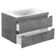 VINCEA База под раковину Fine 800 подвесная, 2 выкатных ящика soft close, Beton VMC-2F800BT - фото 373650