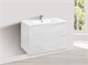 VINCEA База под керамическую раковину Mia 800 подвесная, 2 выкатных ящика soft close, G.White VMC-2MC800GW - фото 373731
