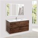 VINCEA База под керамическую раковину Mia 1000 подвесная, 2 выкатных ящика soft close, R.Wood VMC-2MC100RW - фото 373771