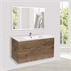 VINCEA База под керамическую раковину Mia 1000 подвесная, 2 выкатных ящика soft close, V.Oak VMC-2MC100VO - фото 373778