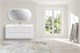 VINCEA База под керамическую раковину Mia 1200 подвесная, 2 выкатных ящика soft close, G.White VMC-2MC120GW - фото 373793