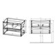 VINCEA База под раковину Mia 750 подвесная, 2 выкатных ящика soft close, R.Wood VMC-2MA750RW - фото 373839