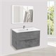VINCEA База под раковину Mia 800 подвесная, 2 выкатных ящика soft close, Beton VMC-2MA800BT - фото 373865