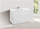 VINCEA База под раковину Mia 800 подвесная, 2 выкатных ящика soft close, G.White VMC-2MA800GW - фото 373868