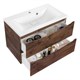 VINCEA База под раковину Mia 800 подвесная, 2 выкатных ящика soft close, R.Wood VMC-2MA800RW - фото 373878