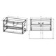 VINCEA База под раковину Mia 900 подвесная, 2 выкатных ящика soft close, Beton VMC-2MA900BT - фото 373912
