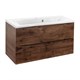 VINCEA База под раковину Mia 900 подвесная, 2 выкатных ящика soft close, R.Wood VMC-2MA900RW - фото 373922
