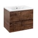 VINCEA База под раковину Mia 600 подвесная, 2 выкатных ящика soft close, R.Wood VMC-2MA600RW - фото 373957