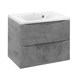 VINCEA База под раковину Mia 650 подвесная, 2 выкатных ящика soft close, Beton VMC-2MA650BT - фото 373969
