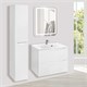 VINCEA База под раковину Mia 650 подвесная, 2 выкатных ящика soft close, G.White VMC-2MA650GW - фото 373972