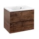 VINCEA База под раковину Mia 650 подвесная, 2 выкатных ящика soft close, R.Wood VMC-2MA650RW - фото 373980
