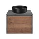 VINCEA База под накладную раковину Mesa 600 подвесная, 1 выкатной/1 скрытый ящик soft close, T.Oak + Beton VMC-2MS600TB - фото 373994