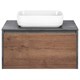 VINCEA База под накладную раковину Mesa 800 подвесная, 1 выкатной/1 скрытый ящик soft close, T.Oak + Beton VMC-2MS800TB - фото 374005