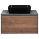 VINCEA База под накладную раковину Mesa 800 подвесная, 1 выкатной/1 скрытый ящик soft close, T.Oak + Beton VMC-2MS800TB - фото 374006
