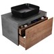 VINCEA База под накладную раковину Mesa 800 подвесная, 1 выкатной/1 скрытый ящик soft close, T.Oak + Beton VMC-2MS800TB - фото 374009