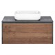 VINCEA База под накладную раковину Mesa 1000 подвесная, 1 выкатной/1 скрытый ящик soft close, T.Oak + Beton VMC-2MS100TB - фото 374017