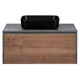 VINCEA База под накладную раковину Mesa 1000 подвесная, 1 выкатной/1 скрытый ящик soft close, T.Oak + Beton VMC-2MS100TB - фото 374019
