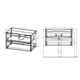 VINCEA База под керамическую раковину Mia 700 подвесная, 2 выкатных ящика soft close, Beton VMC-2MC700BT - фото 374025