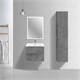 VINCEA База под керамическую раковину Mia Slim 600 подвесная, 2 выкатных ящика soft close, Beton VMC-2MC600S1BT - фото 374058