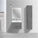VINCEA База под керамическую раковину Mia Slim 700 подвесная, 2 выкатных ящика soft close, Beton VMC-2MC700S1BT - фото 374072