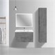 VINCEA База под керамическую раковину Mia Slim 900 подвесная, 2 выкатных ящика soft close, Beton VMC-2MC900S1BT - фото 374099