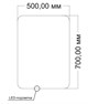 VINCEA Зеркало LED VLM-3BE500 500х700 c сенсорным выключателем и диммером VLM-3BE500 - фото 374139