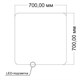 VINCEA Зеркало LED VLM-3BE7007 700х700 c сенсорным выключателем и диммером VLM-3BE7007 - фото 374172