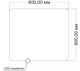 VINCEA Зеркало LED VLM-3BE900 900х800 c сенсорным выключателем и диммером VLM-3BE900 - фото 374184