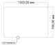VINCEA Зеркало LED VLM-3BE1007 1000х700 c сенсорным выключателем и диммером VLM-3BE1007 - фото 374190