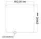 VINCEA Зеркало LED VLM-3BE8008-2 800х800 c сенсорным выключателем и диммером, антизапотевание VLM-3BE8008-2 - фото 374224