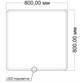 VINCEA Зеркало LED VLM-3VC8008 800х800 c сенсорным выключателем и диммером VLM-3VC8008 - фото 374329
